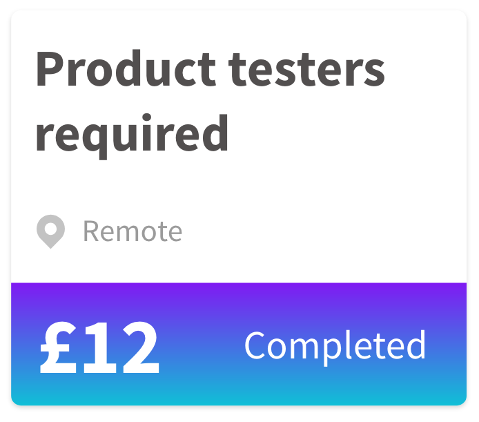 Product testers required