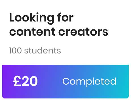 Content Creator UniTaskr Job